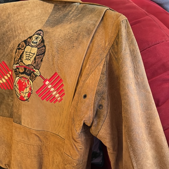 RARE Tony Nowak custom World Gym leather jacket - Picture 11 of 11